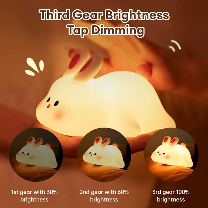 Big Face Rabbit Lamp - skylit