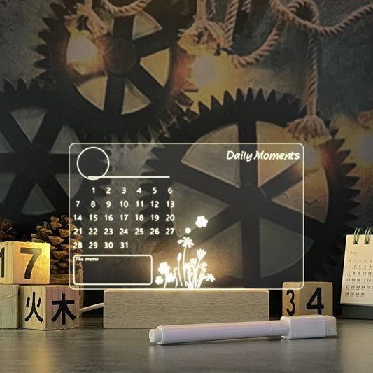 Creative Note Board Creative Led Night Light USB Message Board Holiday Light With Pen Gift For Children Girlfriend Decoration Night Lamp - skylit