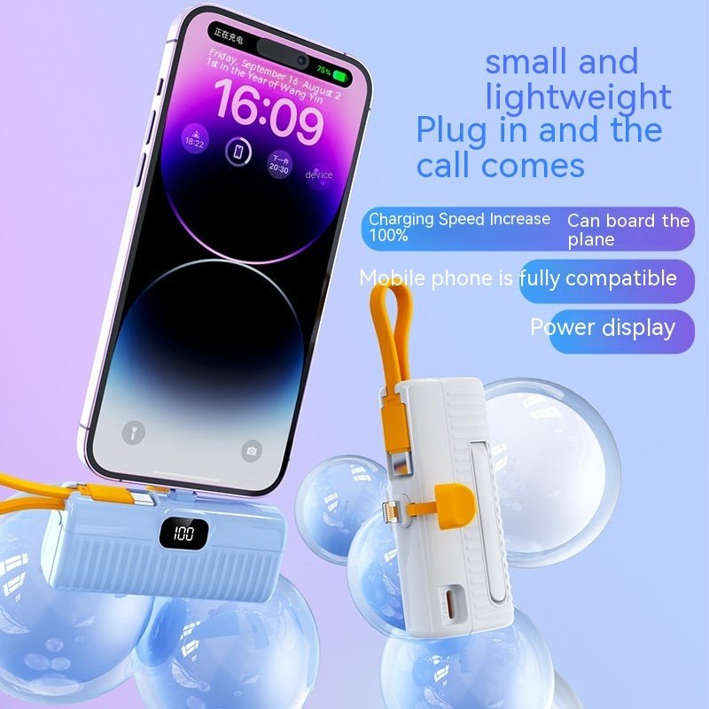 Power Bank Compact Portable 5000mah - skylit