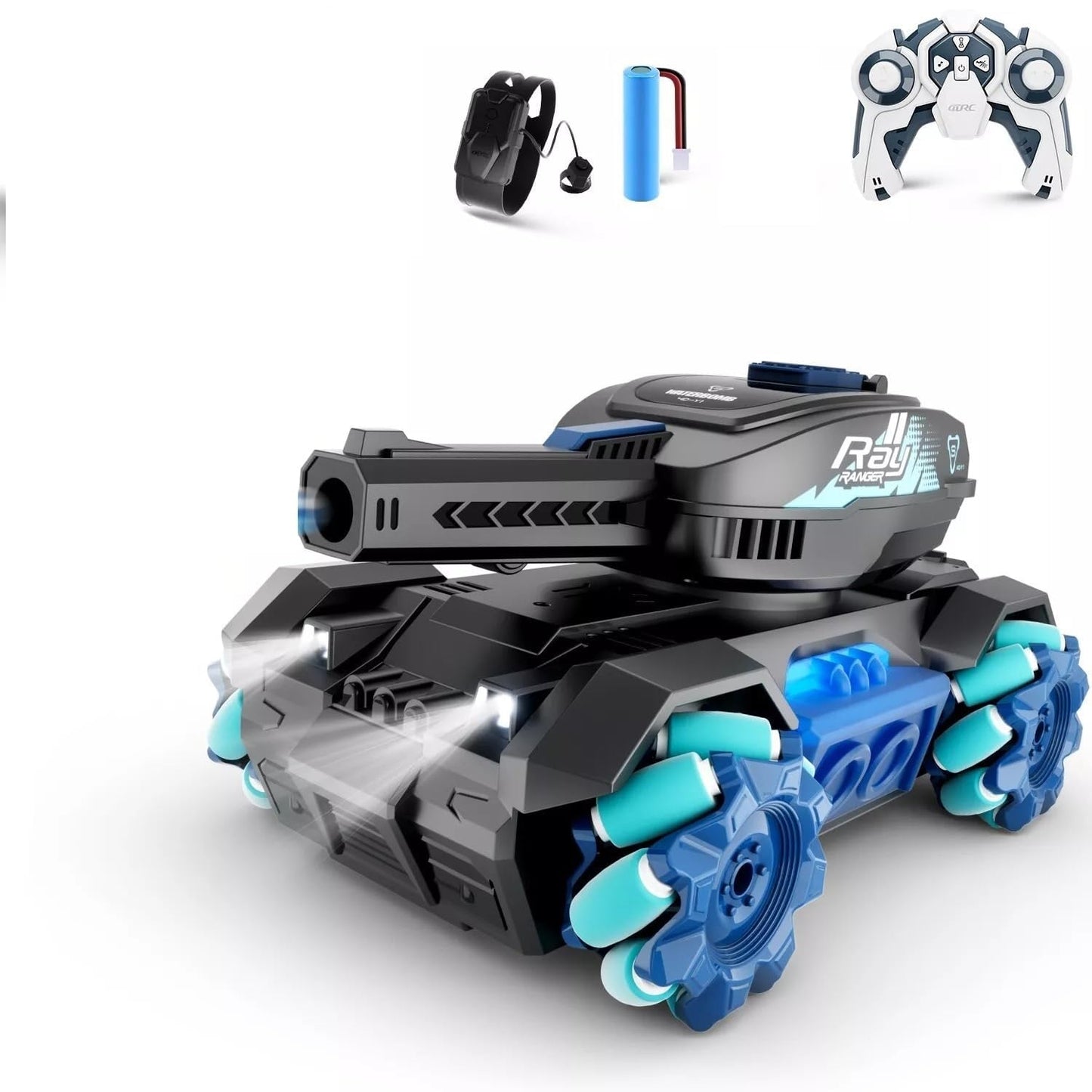 Remote Control Tank Six - wheeled Stunt Car 24g Gesture Sensing Children's Toys - skylit