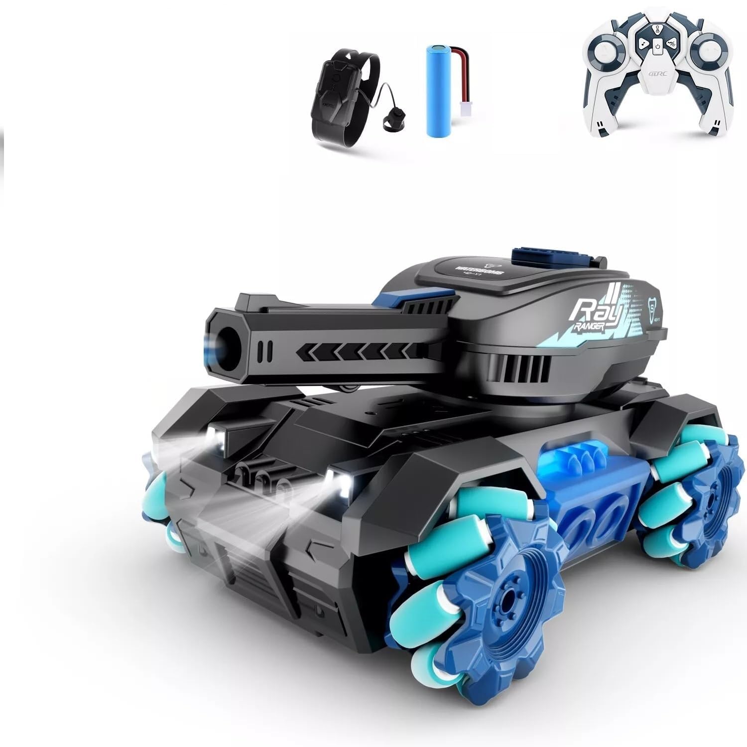 Remote Control Tank Six - wheeled Stunt Car 24g Gesture Sensing Children's Toys - skylit
