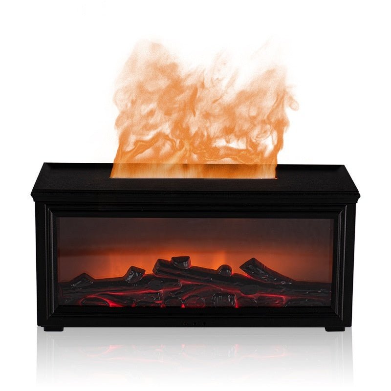 Simulation 3d Fireplace Flame Aroma Diffuser Household Desk - skylit