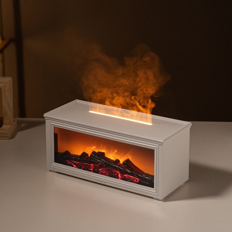Simulation 3d Fireplace Flame Aroma Diffuser Household Desk - skylit