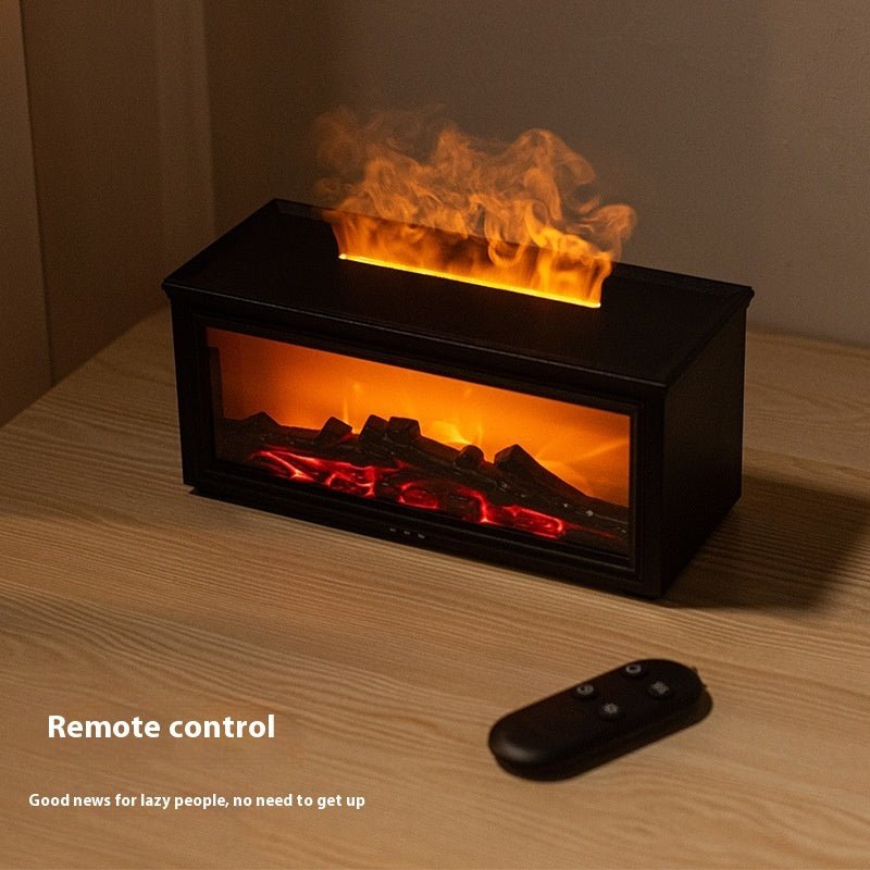 Simulation 3d Fireplace Flame Aroma Diffuser Household Desk - skylit