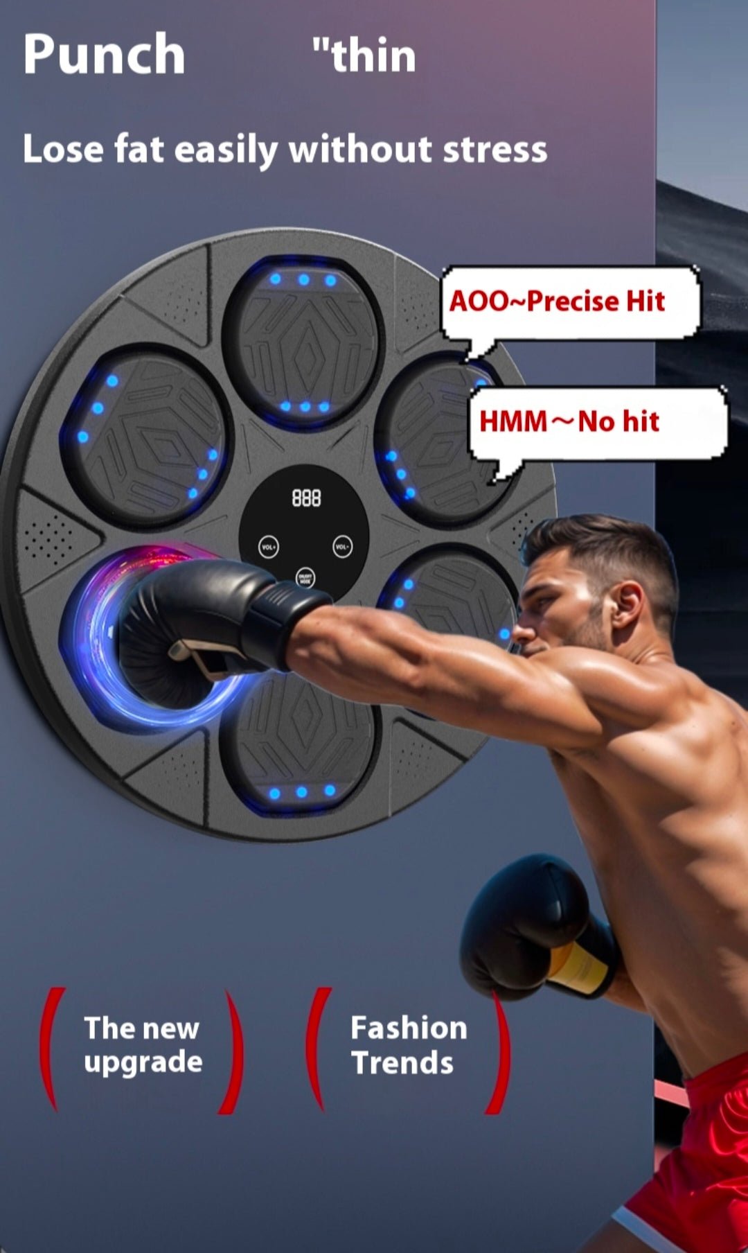Smart Boxing Machine Music Sports Fitness - skylit